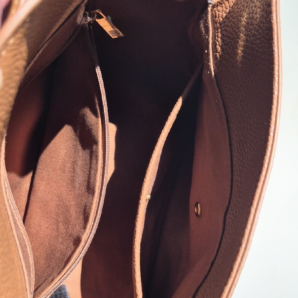 Quince Italian Leather Patchwork Crossbody Bag - Picture 6 of 8